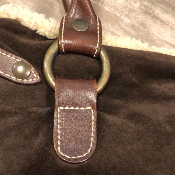 🔥🔥ITALIAN GENUINE SHEARLING SATCHEL